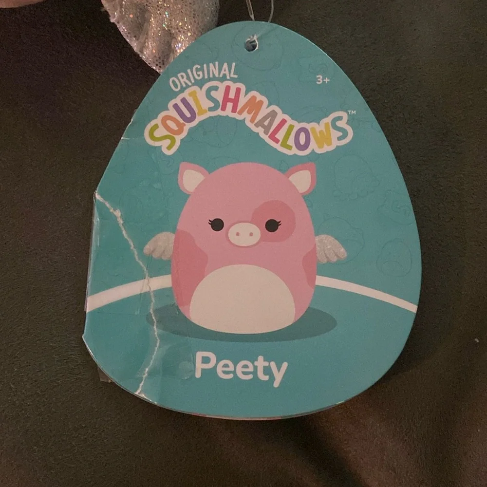 Squishmallows Peety flying pig stuffed plush - Picture 4 of 6
